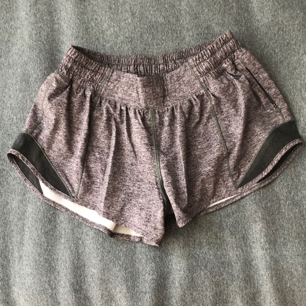 Lulu lemon grey workout shorts size 6